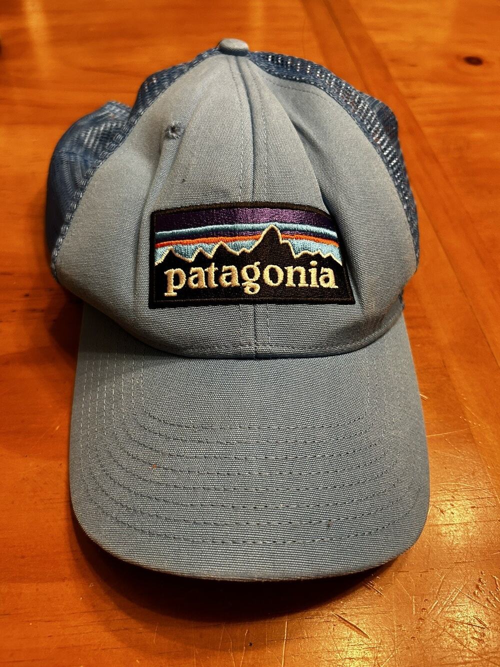 Patagonia Hat Cap Snap Back Adult Blue Adjustable Mesh Trucker Outdoors